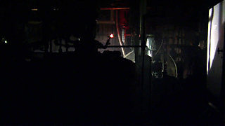 Big titted babe gets fucked in the van