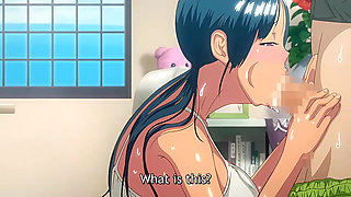 Woman with massive tits sucks huge cock