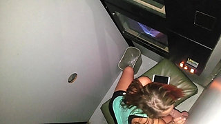 Cute Girl Nervous at Gloryhole gets Used and Filled