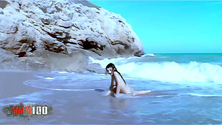 Nina Roberts: the Incredible Nina Robets Stripping in the Sea