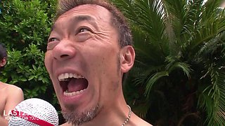 Sucking and fucking the bikini babes in the pool: Blowjob, Big Tits  Hardcore Porn