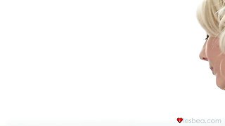 Enticing Pinky at blonde lesbian sex