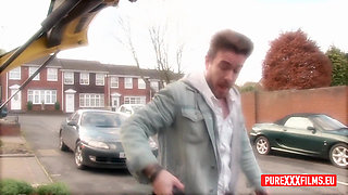 Sexy pornstar Tina Blade banged by Luke Hotrod's  big white dick