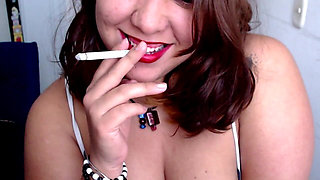 Smooke and Cigarrete Fetish with Blowjob Sensual