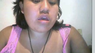 Mexicana en Webcam Enseando Tetas!