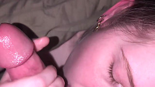 Deep oral pleasure for a thick throbbing cock