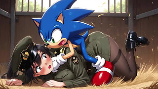 Animated encounter in indoor scene