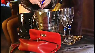 Blonde Bombshell in Lingerie Submits to Passionate Play