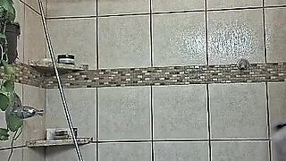 After a Hot Sshower Nurse Vicki Dries off and Does Some Other Grooming