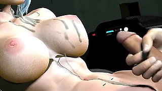 Cyberpunk Lucy Threesome on Top of Car
