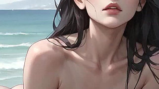 Snowy Beach Solo Coffee Date: Winter Solitude & Steamy Sips