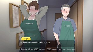 Big-breasted anime mom seduces her step-son in a wild animated sex story