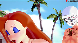 Jessica Rabbit get fucked in a pool