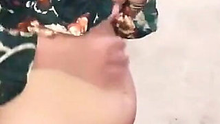 Beautiful Iranian Girl in Green Lingerie Shows Big Ass Rubs Clit Then Love Hard Fuck