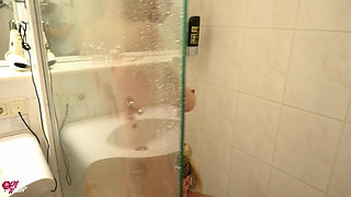 Blonde Sex Slave in Private with Her Mistress!!