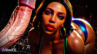 Big Boobs And Ass Ebony Goddesses - White Cock Worship: Dark ASMR & Extreme Contrast (4K AI Animated Porn)