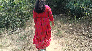 Hot Cream Pussy in Forest Side Outdoor