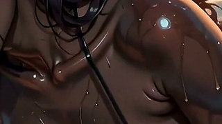 Stressed Boss Gets His Cock Wet in the Sunset Infinity Pool with Ebony Bikini Babe [ai Generated]