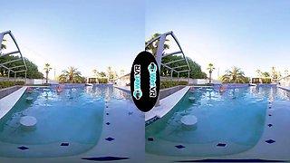 CS Blonde Pool Creampie VR: Blowjob, Doggy  Cowgirl Porn