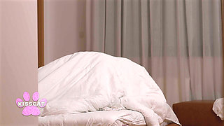 Oops... Did You Cum in Me? Petite Babe Catches BF with MrCat & Foxy Dreams