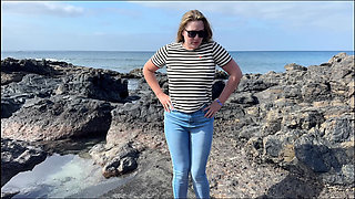 Another Beach Accident - Wet Jeans by the Shoreline