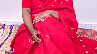 I had a great time fucking my desi stepmom, who was wearing a beautiful red saree.part 01