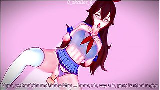 Genshin Impact - Amber Receives In School Uniform