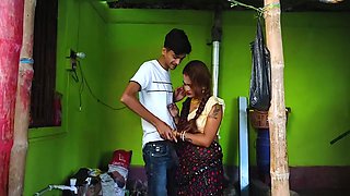 Desi Mallu Bihari Bhabhi Caught By Her Husband While Having Sex With Her Debar In Outdoor Kitchen Full Movie ( Hindi Audio )