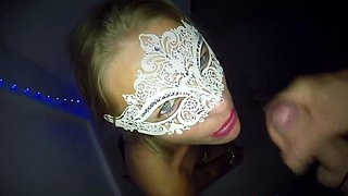 Blonde MILF Amateur Blowjob with Huge Cumshot