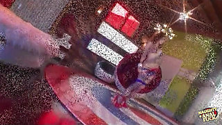 Using Huge Sex Toys Helps the Raunchy Redhead and Blonde Prepare for the Anal Foursome