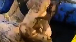 Lana Rhoades Lesbian Mud Wrestling With Brittanya Razavi