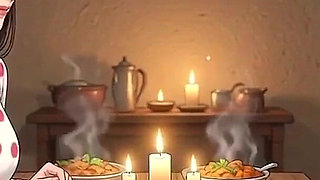 Desi Hot Puja Auntie Romantic Night - MILF