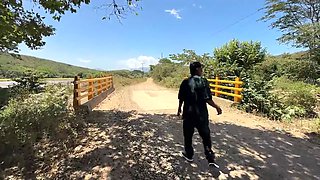I take advantage of the fact that my friend's wife is a slut and I end up fucking her in the middle of nowhere while my friend is going out.