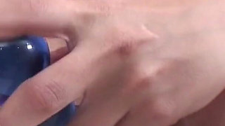 Horny slut strips and shows off her tight cunt from the back