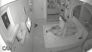 Amateur couple enjoys intimate homemade bed sex with sensual passion