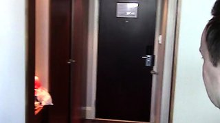 Blonde secretary blowjob and facial