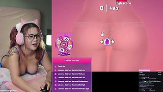 MY FANS SPANK AND FUCK MY ASS WHILE I PLAY A BOOTY GAME ON STREAM