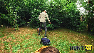 HUNT4K. She sucked a dick and kissed her BF after