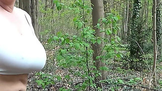 Boy Seduce German Curvy BBW Mature Kathy Deep to Suck His Dick at Public Place