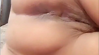Completely Naked, Masturbating Hairy Granny Vagina