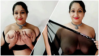 Pretty Indian Teen 18+ Bhabhi Fucking in Hot Black Saree