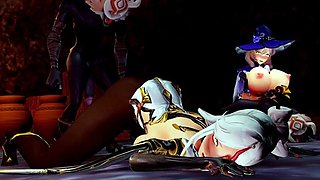 Genshin Impact - Beido Lisa Ningguang Gangbang Sex