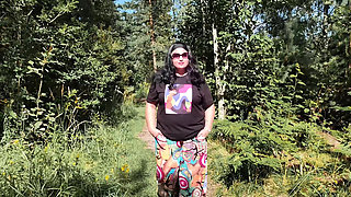 A hot mom and a young guy had a wild adventure in the woods. They had a great time together, and everyone got what they wanted.