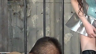 Cosplayer Girl Punishes a Harasser with Anal Gape, Fucking Him with Dildo and Strap-on