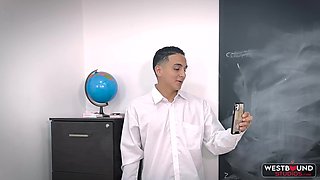 The Adorable Instructor Aleja Rico Pulverizes Her Schoolgirl Dani Clark