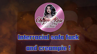 Interracial Sofa Fuck with Kane Sugar