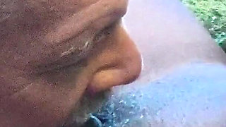 MILF Gets Her Pussy Eaten and Fucked at the River