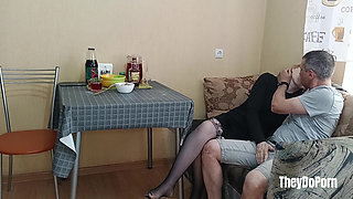 A Divorced Housewife Invites Her Neighbor for a Kinky Sex Date