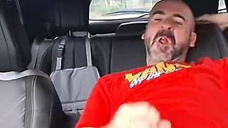 Risky Masturbation in the Car with a Hot Girl at the Bus Stop in Public!