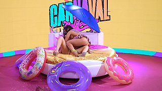 Wild Carnival Party With Hot Babes Playing Erotic Roulette